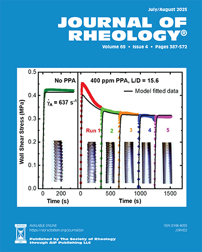 Journal of Rheology Cover