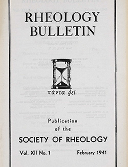 Rheology Bulletin Vol. 12 No. 1 Feb 1941