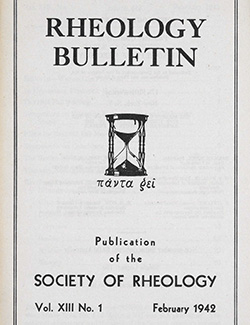 Rheology Bulletin Vol. 13 No. 1 Feb 1942