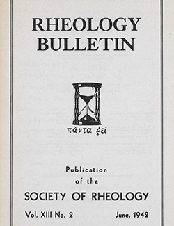 Rheology Bulletin Vol. 13 No. 2 Jun 1942