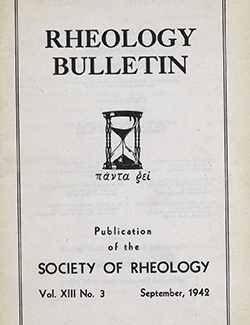 Rheology Bulletin Vol. 13 No. 3 Sep 1942