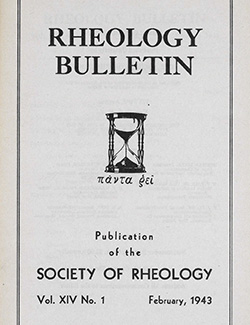 Rheology Bulletin Vol. 14 No. 1 Feb 1943