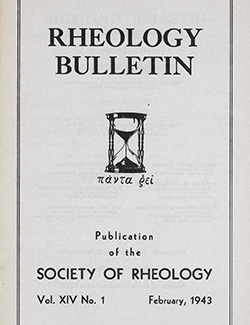 Rheology Bulletin Vol. 14 No. 1 Feb 1943