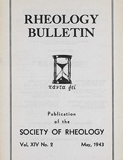 Rheology Bulletin Vol. 14 No. 2 May 1943