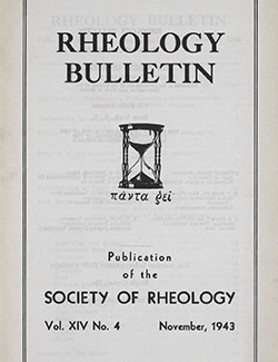 Rheology Bulletin Vol. 14 No. 4 Nov 1943
