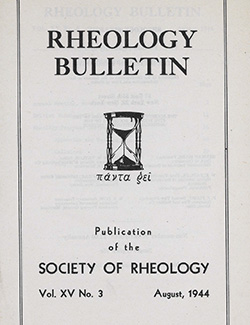 Rheology Bulletin Vol. 15 No. 3 Aug 1944