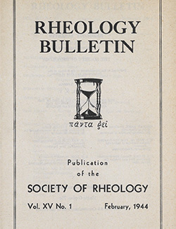 Rheology Bulletin Vol. 15 No. 1 Feb 1944