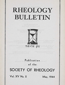 Rheology Bulletin Vol. 15 No. 2 May 1944