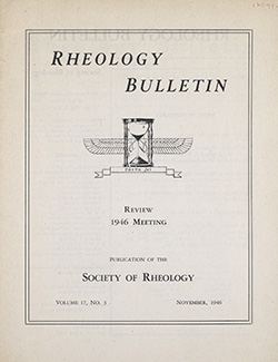 Rheology Bulletin Vol. 17 Vol. 3 Nov 1946