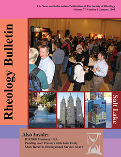 Rheology Bulletin Vol. 77 No.1 Jan 2008