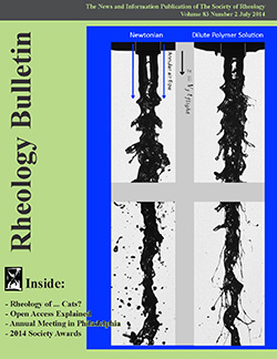 Rheology Bulletin Vol. 83 No. 2 Jul 2014