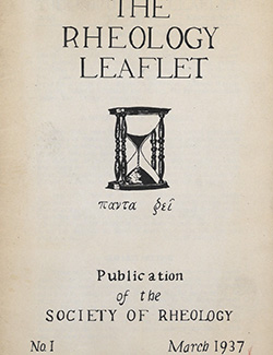 The Rheology Leaflet No. 1 Mar 1937