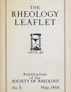 The Rheology Leaflet No. 5 May 1938