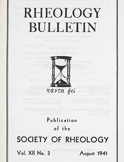 Rheology Bulletin Vol. 12 No. 3 Aug 1941
