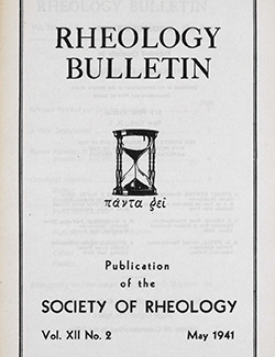 Rheology Bulletin Vol. 12 No. 2 May 1941