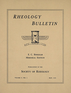 Rheology Bulletin Vol. 17 No. 1 May 1946