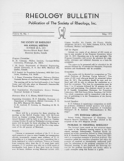 Rheology Bulletin Vol. 42 No. 1 Mar 1973