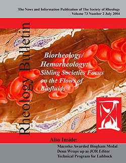 Rheology Bulletin Vol. 73 No. 2 Jul 2004