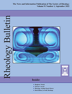 Rheology Bulletin Vol. 91 No. 1 Sep 2022