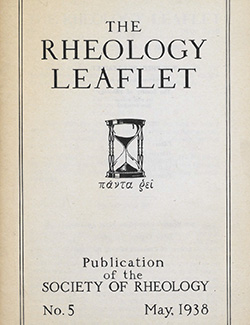 The Rheology Leaflet No. 5 May 1938