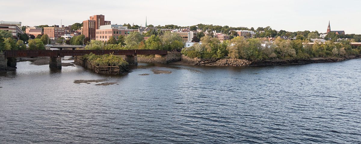 View of Bangor from Penobscot River