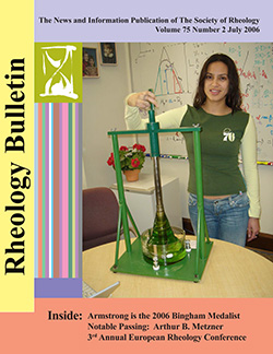 Rheology Bulletin Vol. 75 No. 2 Jul 2006