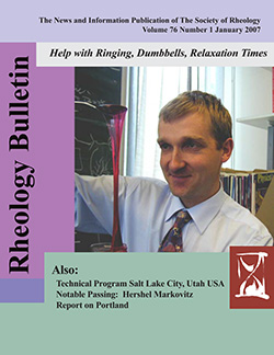 Rheology Bulletin Vol. 76 No.1 Jan 2007