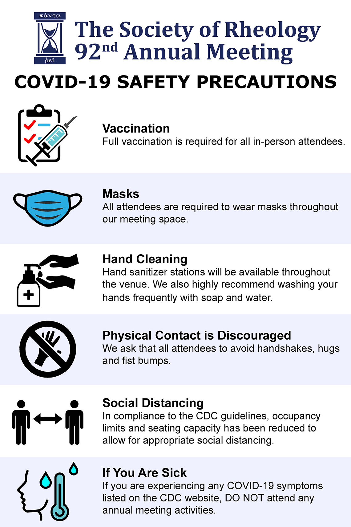SoR COVID Safety Precuations