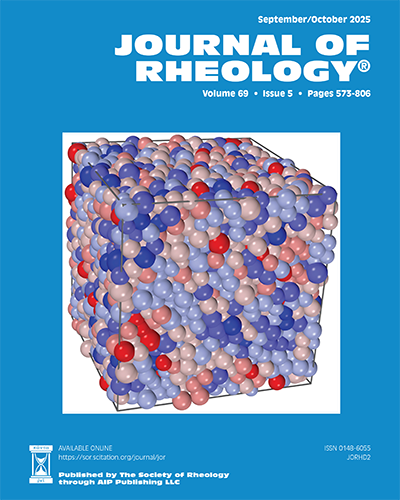 Journal of Rheology Cover
